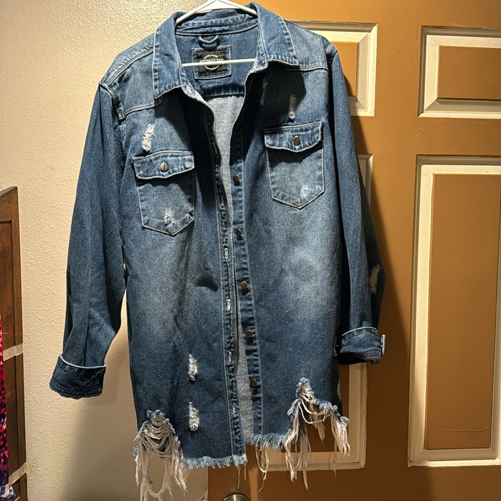 American Bazi distressed jacket